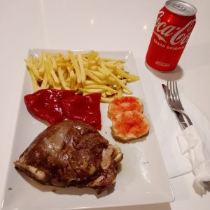 Carrillada con patatas